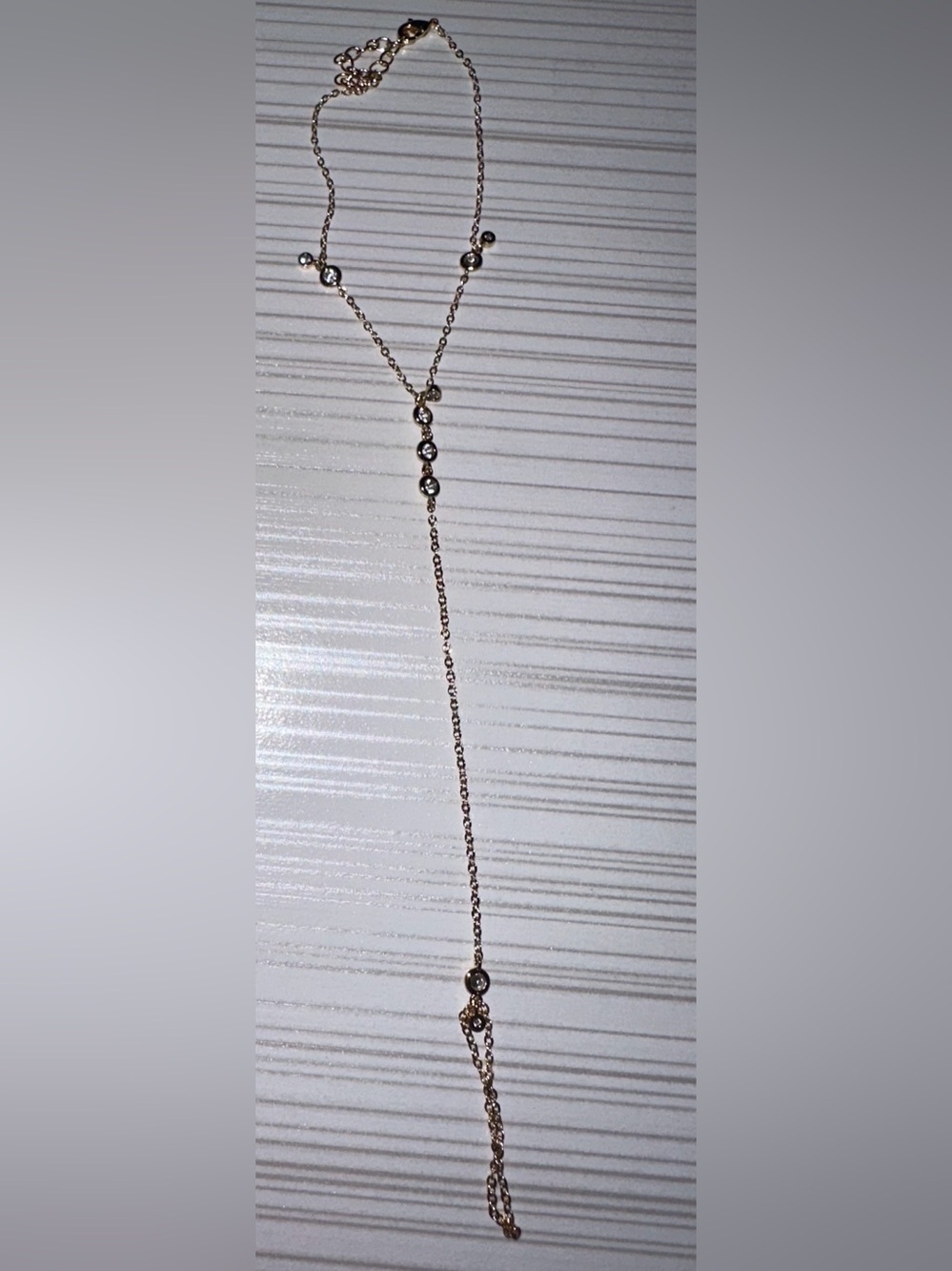 ✨ Lili Claspe Gold Hand Chain – Subtle Crystal Accents ✨